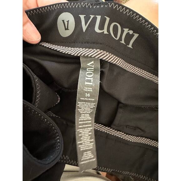 Vuori Men's Black Athletic Slim Fit Meta Pants Size 36 - Picture 7 of 9